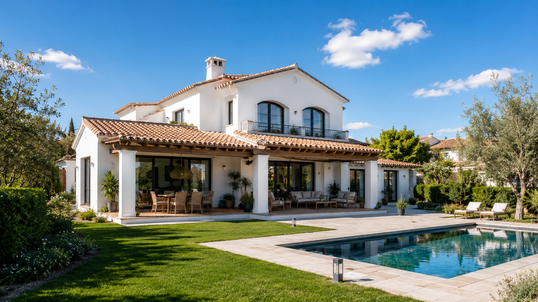 Casa unifamiliar con jardín