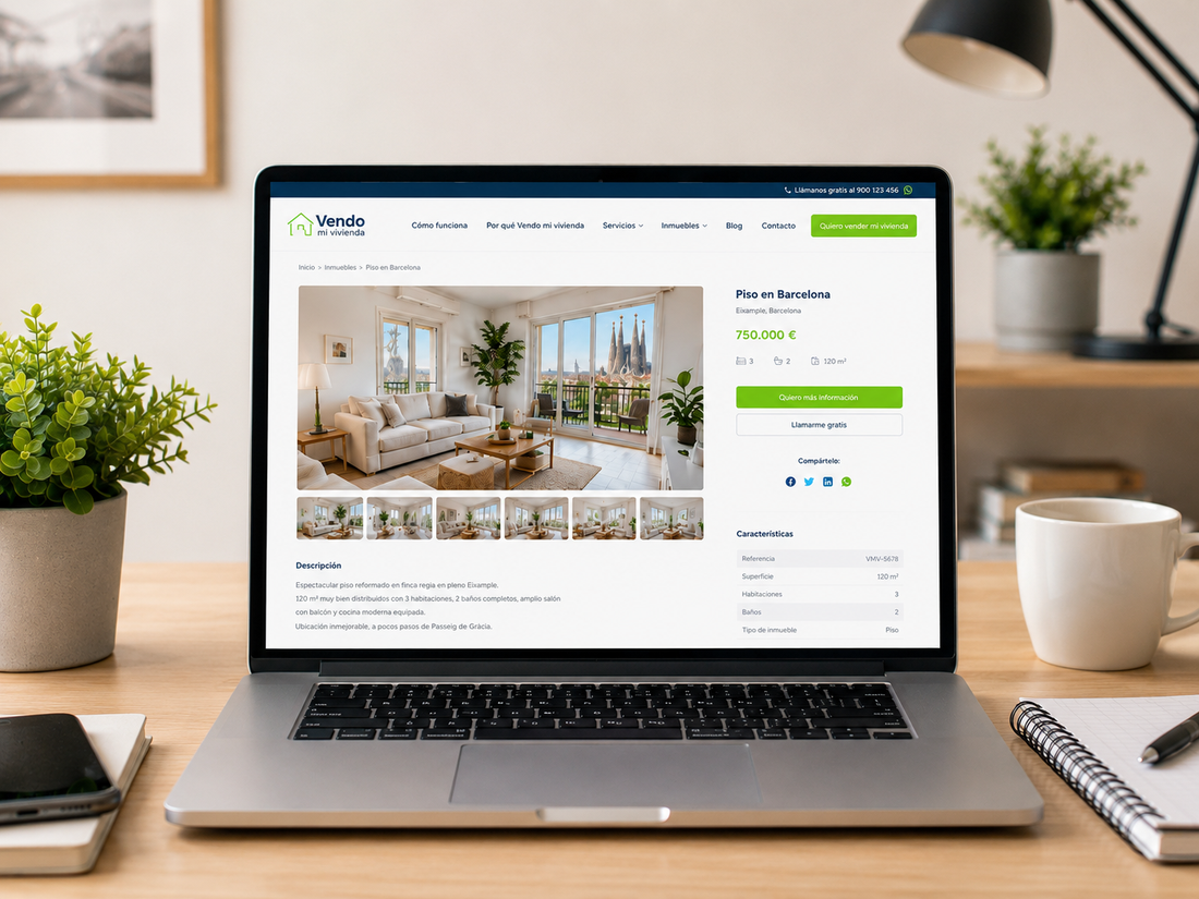 Anuncios de vivienda publicados en varios portales inmobiliarios