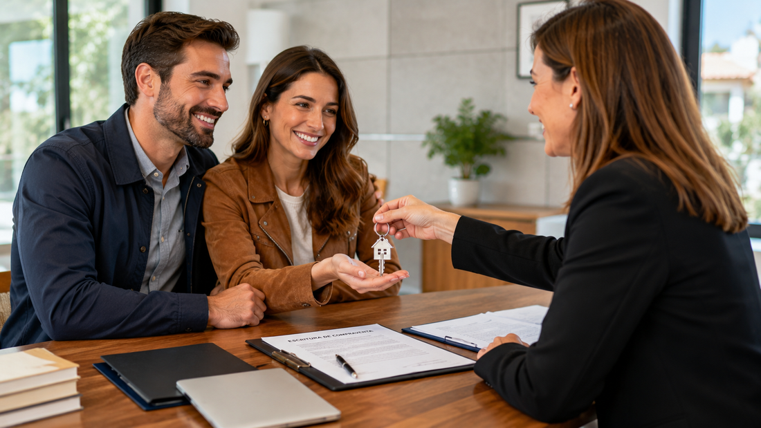 Entrega de llaves tras la venta de una vivienda