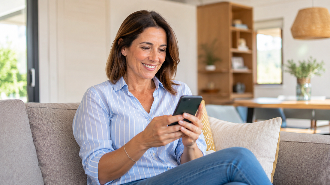 Propietario hablando por WhatsApp con un asesor inmobiliario